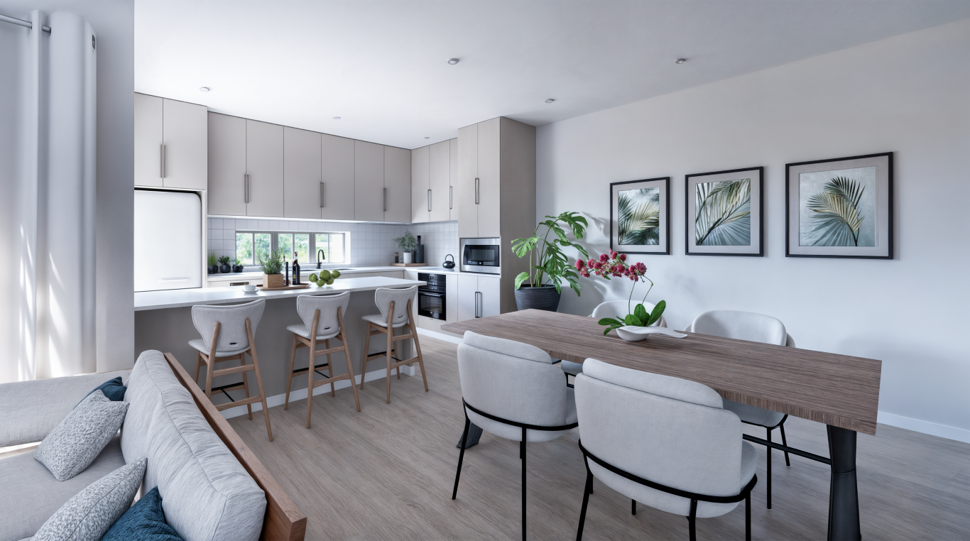 Kitchen and Dining Area