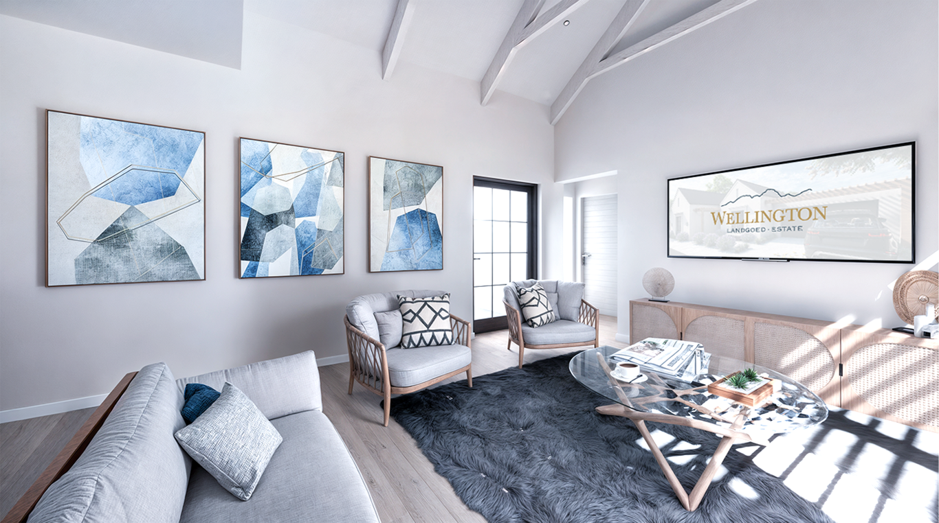Living Room with Art